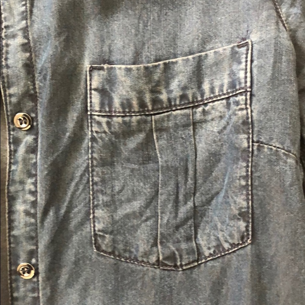Oversize chambray button down - Picture 3 of 6